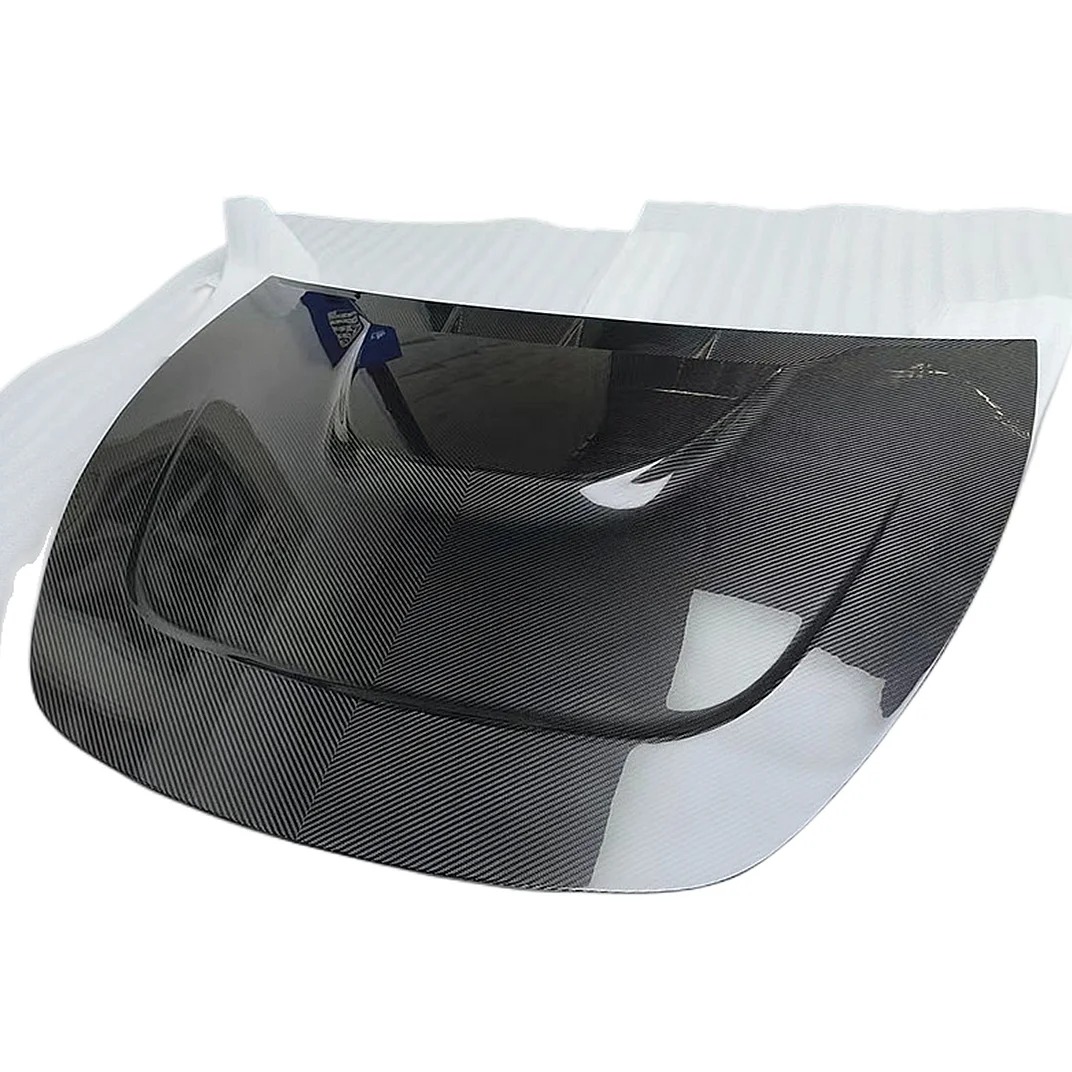 Dry Carbon Fiber Material Car Front Engine Hood FRP Prime Body Kits Bumper Protect Guard for  Model Y